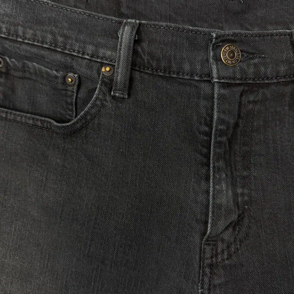 Levis' 511 Black Cutoff Jean Shorts Men's 32 Raw Hem Distressed Pocket 10